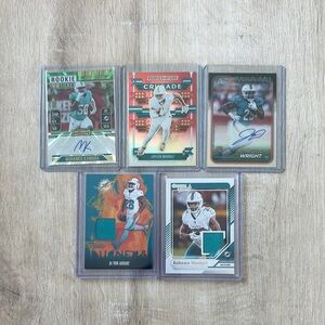 NFL Miami Dolphins Football Trading Card Collection